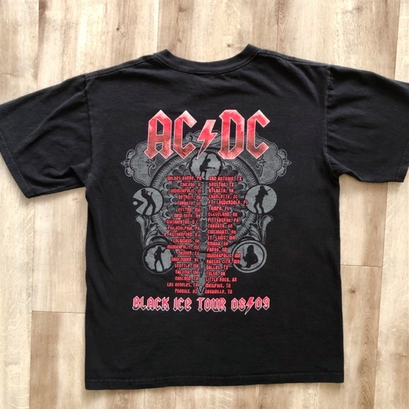 AC/DC,‎ Black Ice, 2008/2009, Tour Shirt, Good Vintage Condition, Size M - Picture 4 of 7